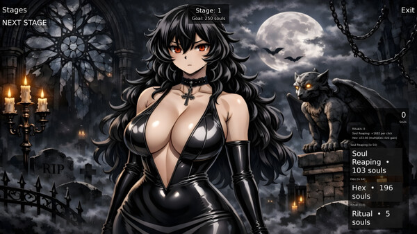 Screenshot of Goth Clicker