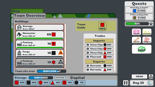 Block King Demands Red Squares screenshot 2