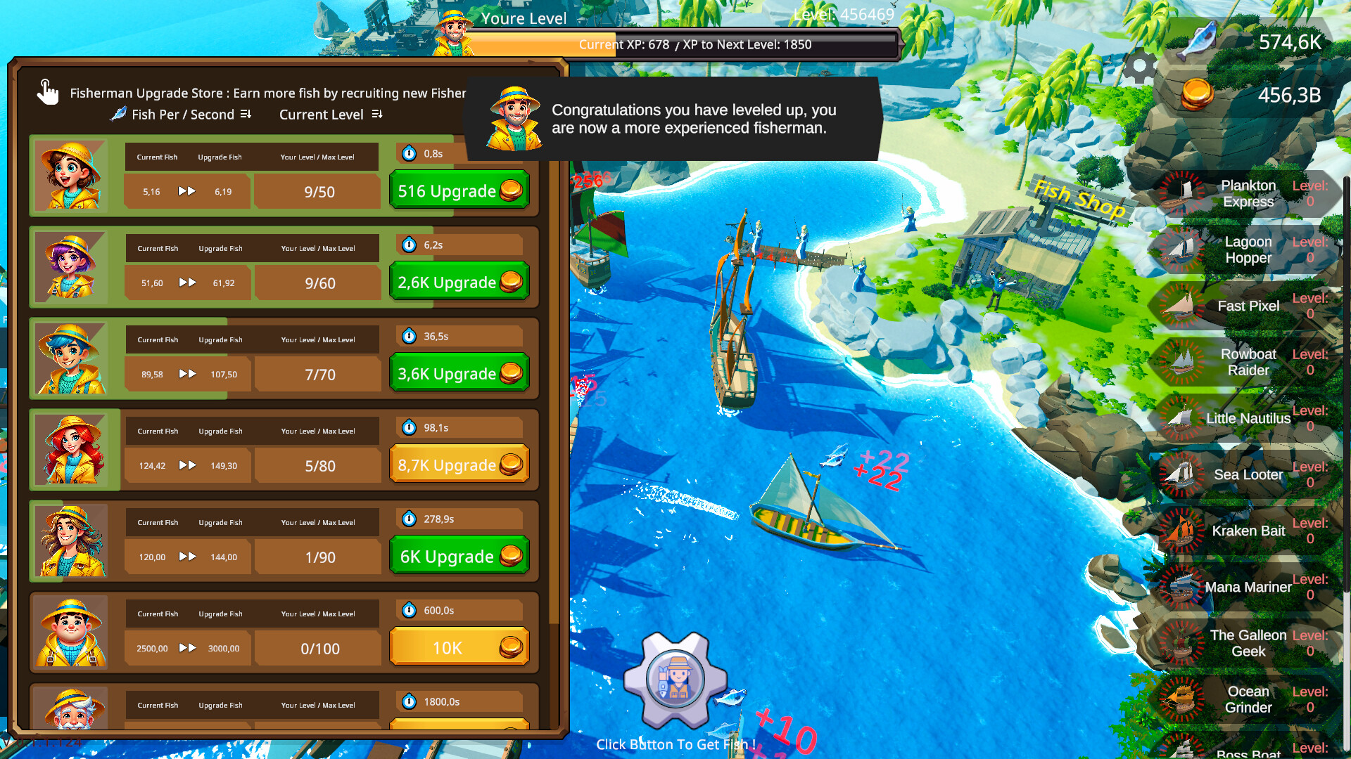 Fisher Idle screenshot 2