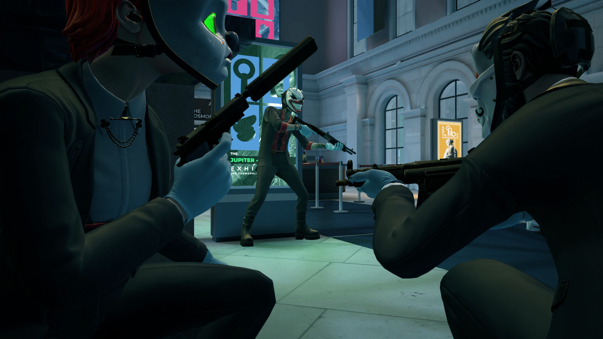 Casing a museum job in PAYDAY: Aces High before anyone decides to go loud