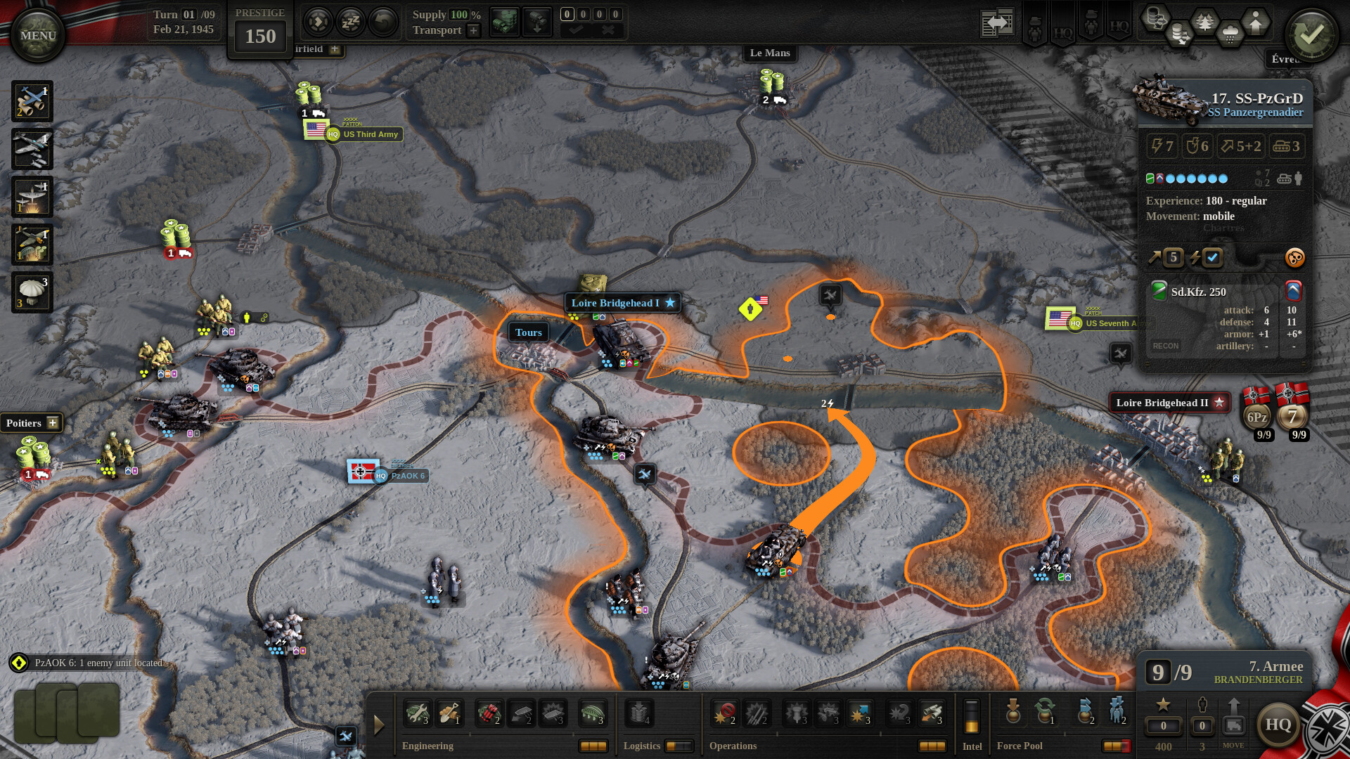 #6. Unity of Command II - Ardennes 44 (Steam) 由: 2x2 Games