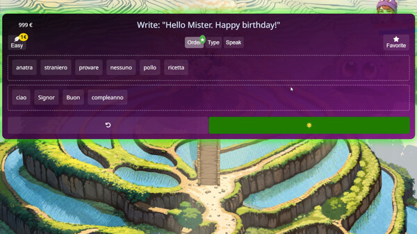 Screenshot z WonderLang Italian