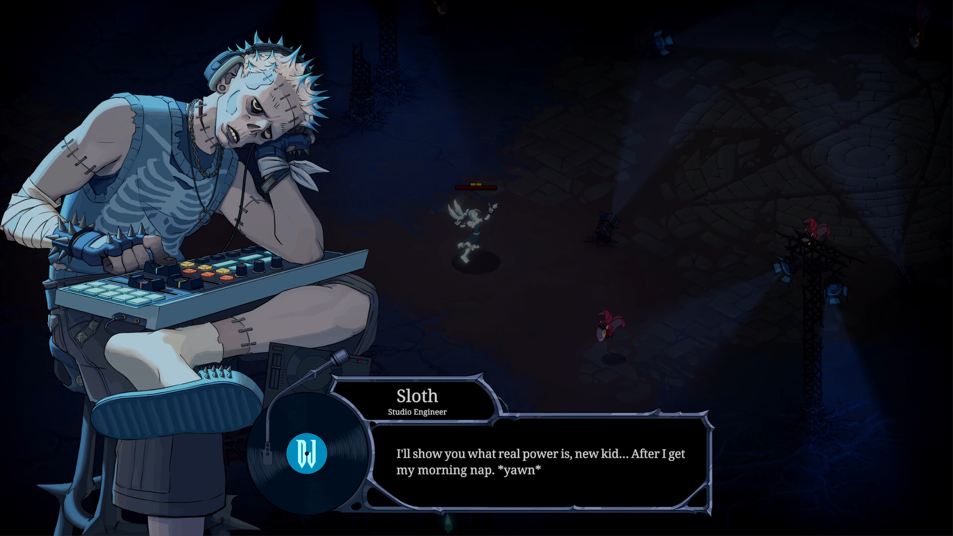 Devil Jam inventory system showing weapon combinations