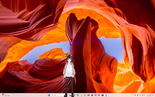 Скриншот из uDesktopMascot