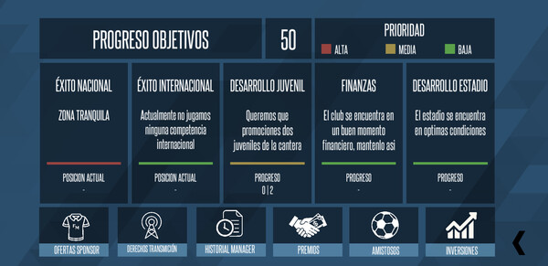 Screenshot z F11 Football Manager
