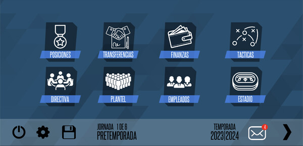 Screenshot z F11 Football Manager