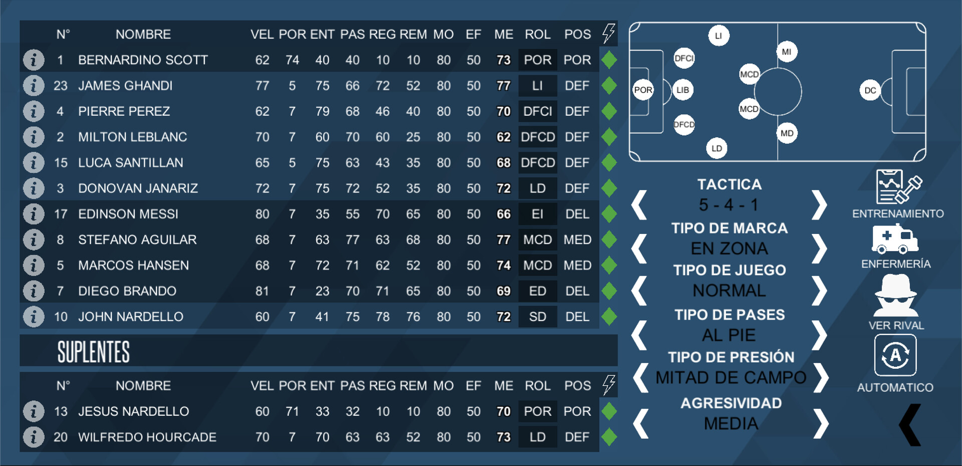 F11 Football Manager screenshot 2