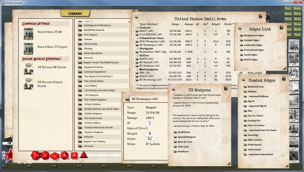 Fantasy Grounds - Savage Worlds Setting: Weird Wars II