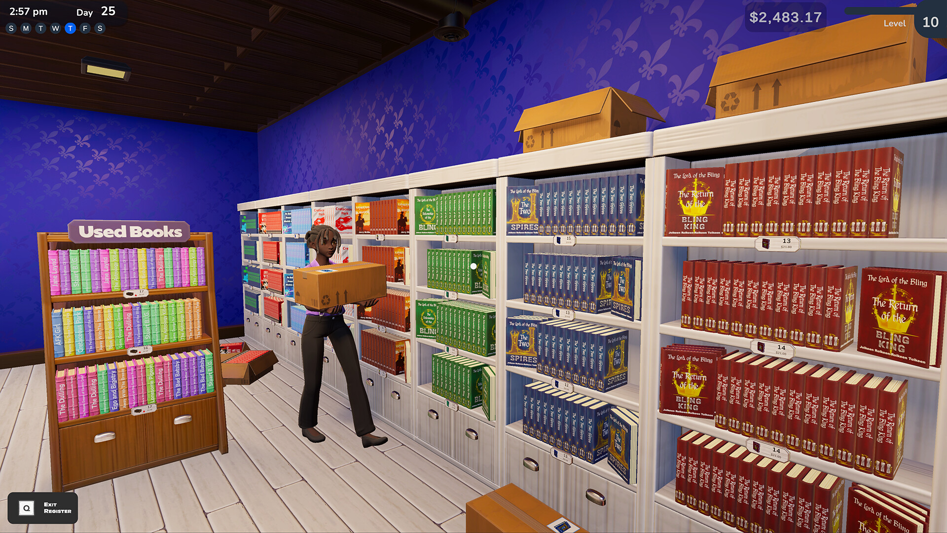 #8. Bookshop Simulator (Steam) De: Blep Games