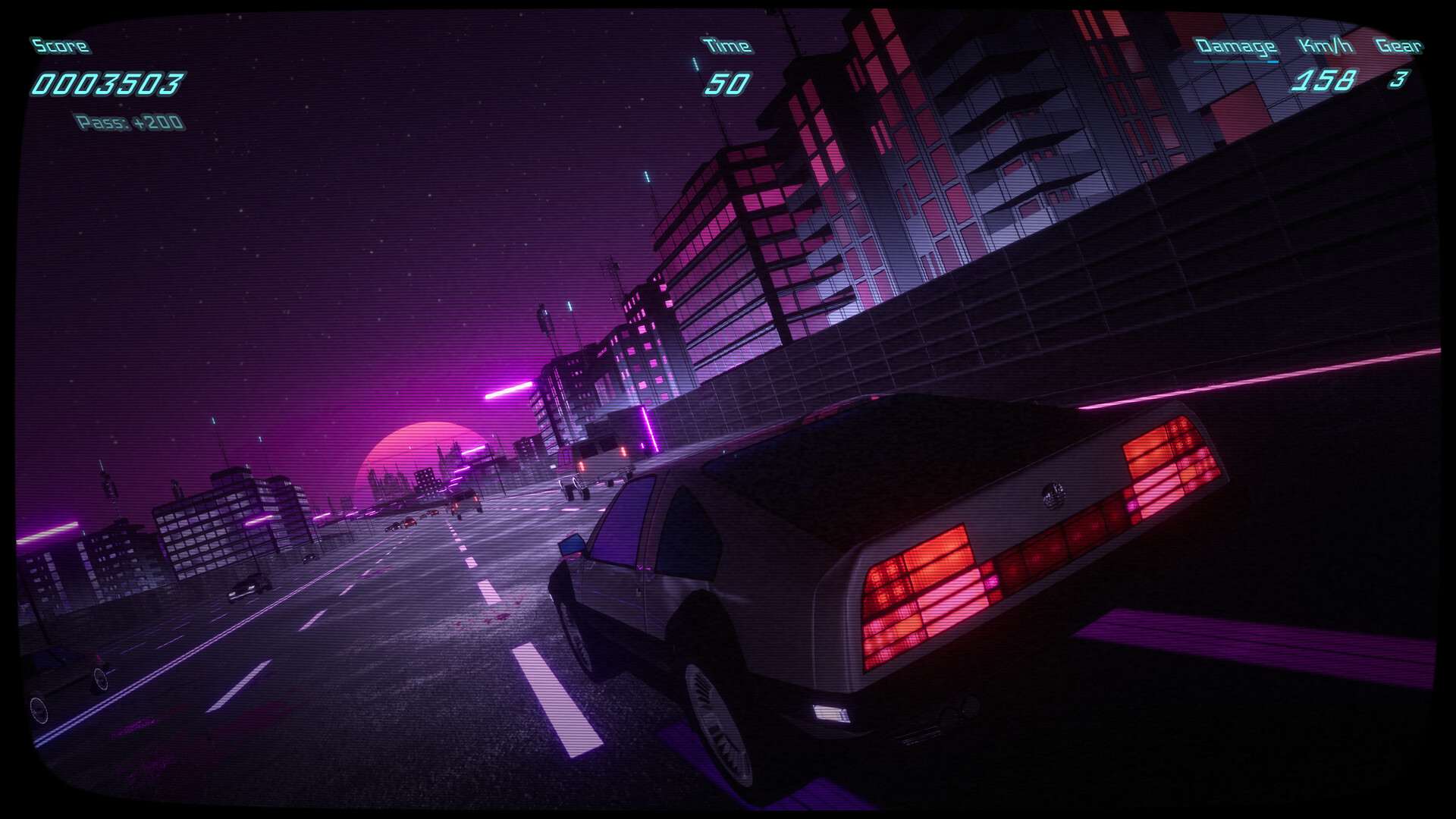#3. Neon Highways Demo (Steam) Podle: Flowbit Studio