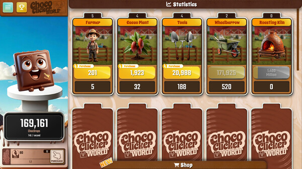 Screenshot z Choco Clicker World