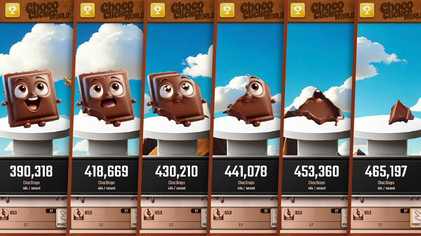 Screenshot z Choco Clicker World