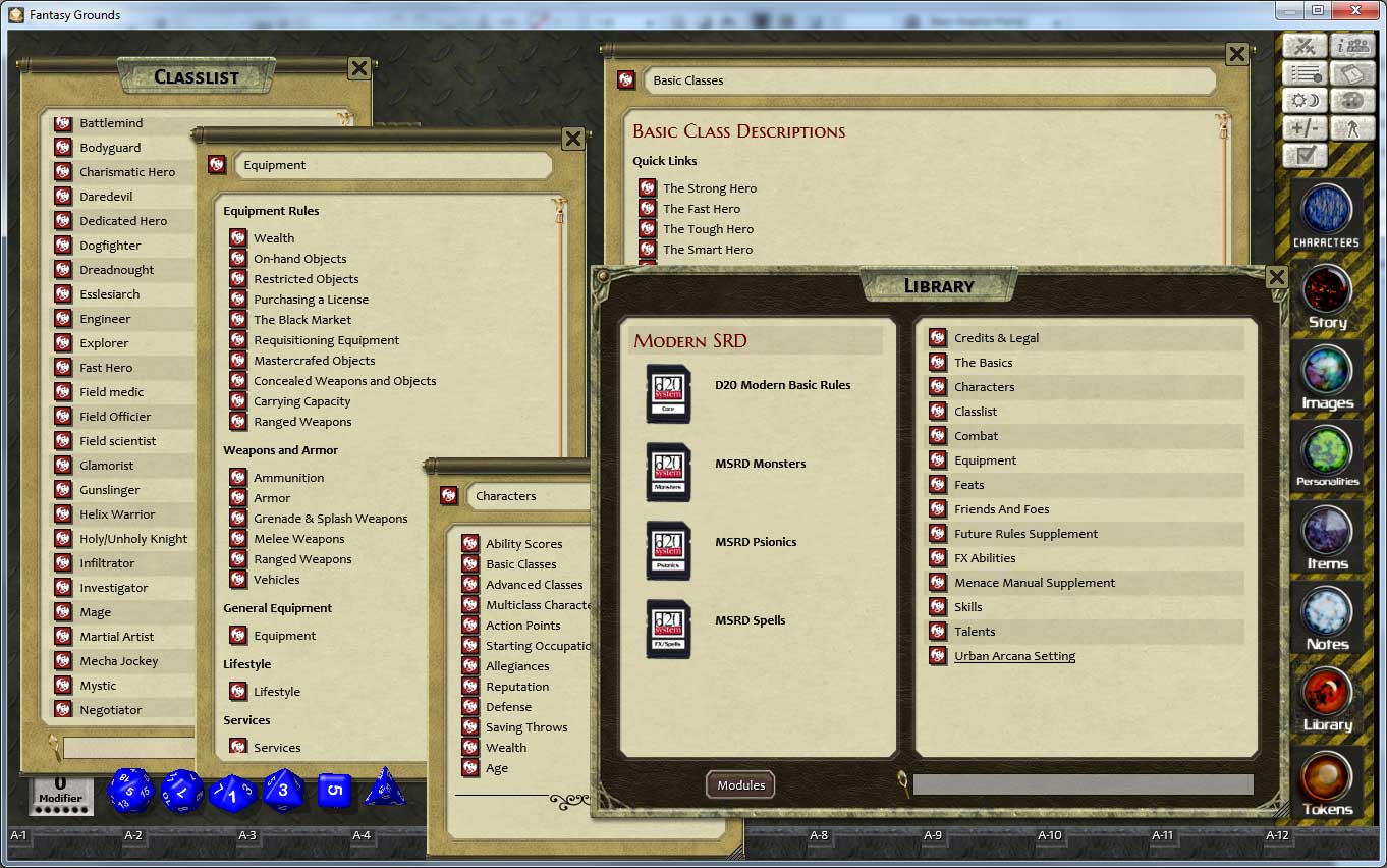 d20 Modern SRD Ruleset screenshot 1