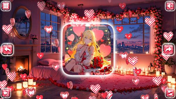 Screenshot 4 of Lovely Anime Puzzle: Valentine - final gameplay screenshot