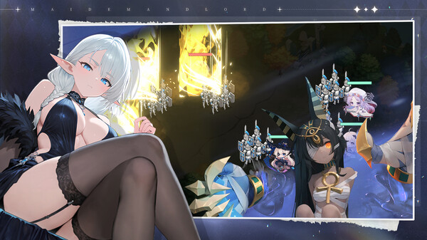Screenshot of 少女与城主 gameplay showing in-action mechanics