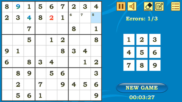 Sudoku screenshot 2