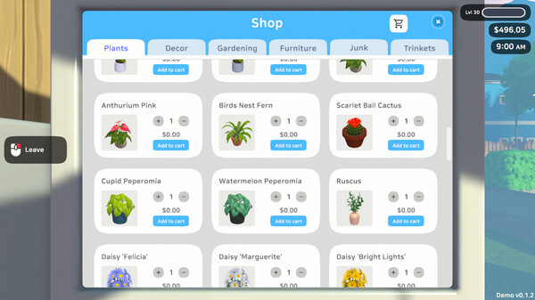 Screenshot z Plant Nursery Simulator