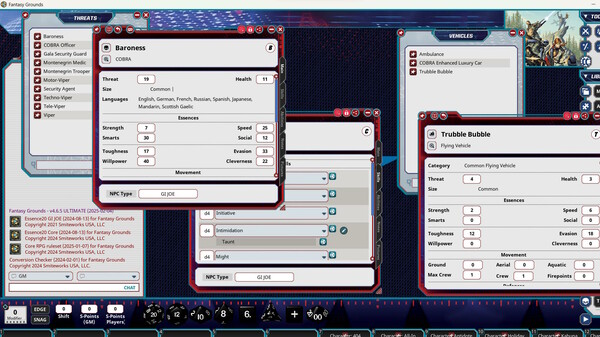 Fantasy Grounds - G.I. JOE Roleplaying Game Welcome to the Treacherous Coils of Cobra