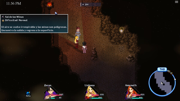 Screenshot of Tales Of Miravia gameplay showing in-action mechanics
