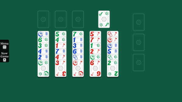 Built to Scale Solitaire game for Linux 1