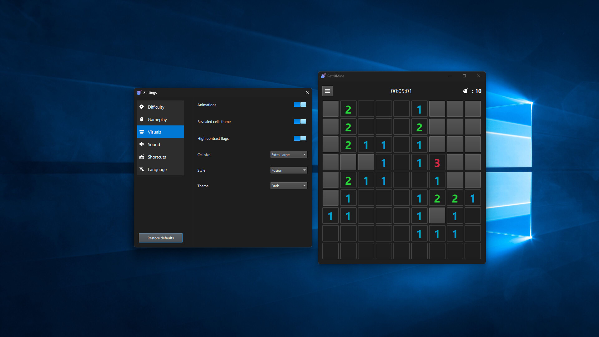 Retr0Mine screenshot 5