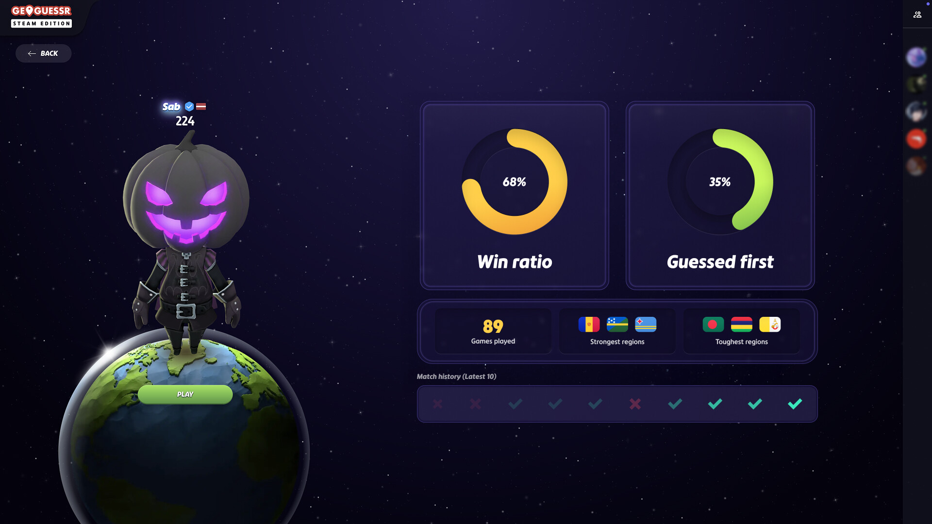 #3. GeoGuessr Steam Edition (Steam) 由: GeoGuessr