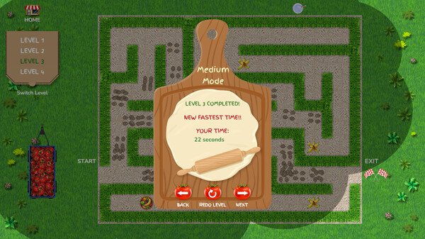 Catch That Pizza! Maze Game.