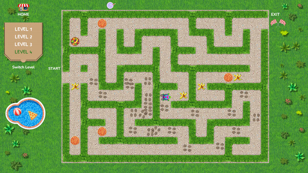 Catch That Pizza! Maze Game.