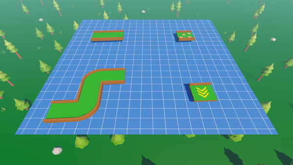 Screenshot of Mini Golf Madness gameplay showing in-action mechanics