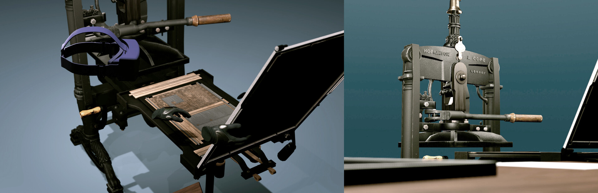 19th-century Printing Press Experience VR