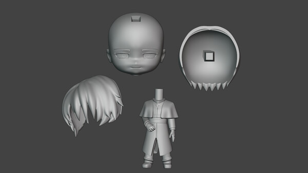 Tentacles Party With Nuns-Chibi 3D high poly(Benson) screenshot 2