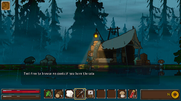 Screenshot of Mistaken gameplay showing in-action mechanics