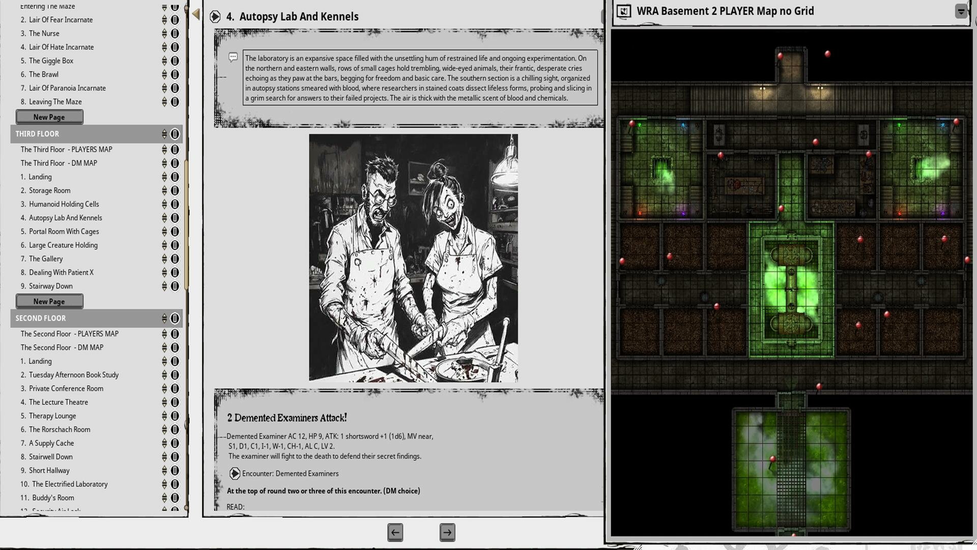 Fantasy Grounds - Escape Wraith Ridge Asylum screenshot 1