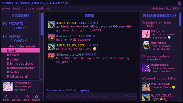 Скриншот из Killer Chat! Original Edition - Overkill DLC Скриншот из Killer Chat! Original Edition - Overkill DLC