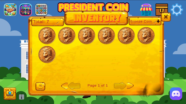 Screenshot z President Coin