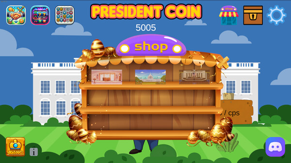 Screenshot z President Coin