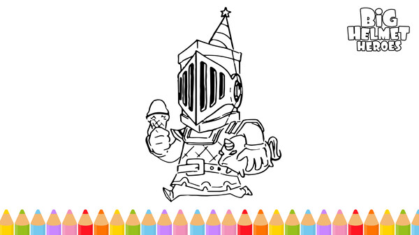 Big Helmet Heroes - Coloring Book for steam Big Helmet Heroes - Coloring Book for steam