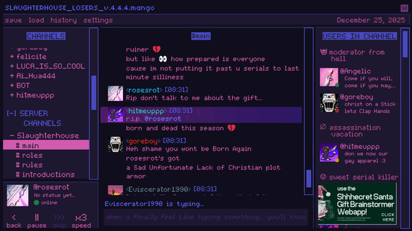 A Killer Chat! Christmas screenshot 6