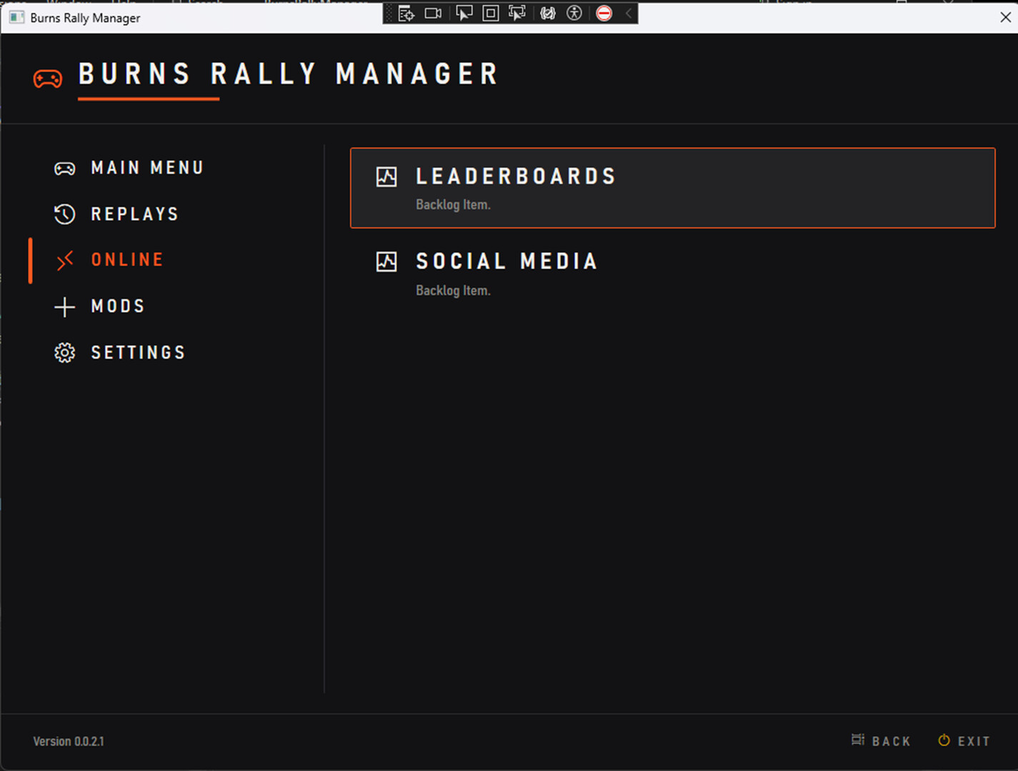 Burns Rally Manager screenshot 3