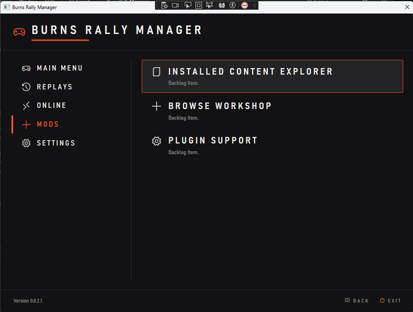 Burns Rally Manager screenshot 4