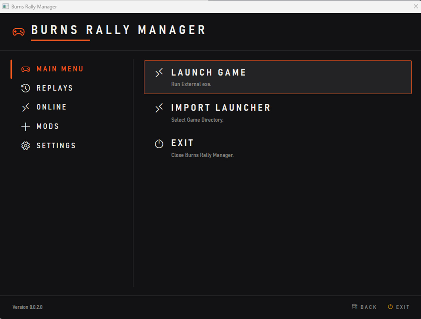 Burns Rally Manager screenshot 1