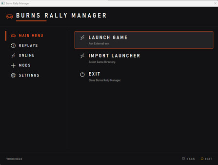 Скриншот 1 из игры Burns Rally Manager
