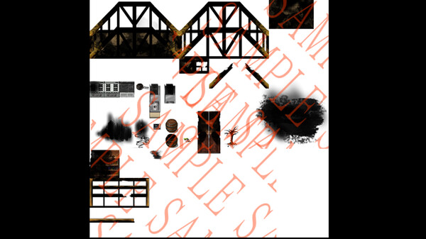 RPG Maker MV - We are burning tile and character set