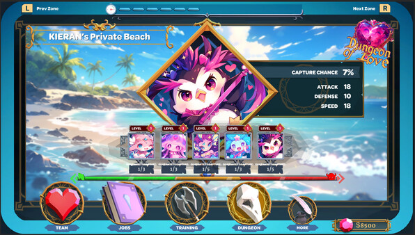 Beach Party to Create the Perfect Anime Girlfriend - DUNGEON OF LOVE