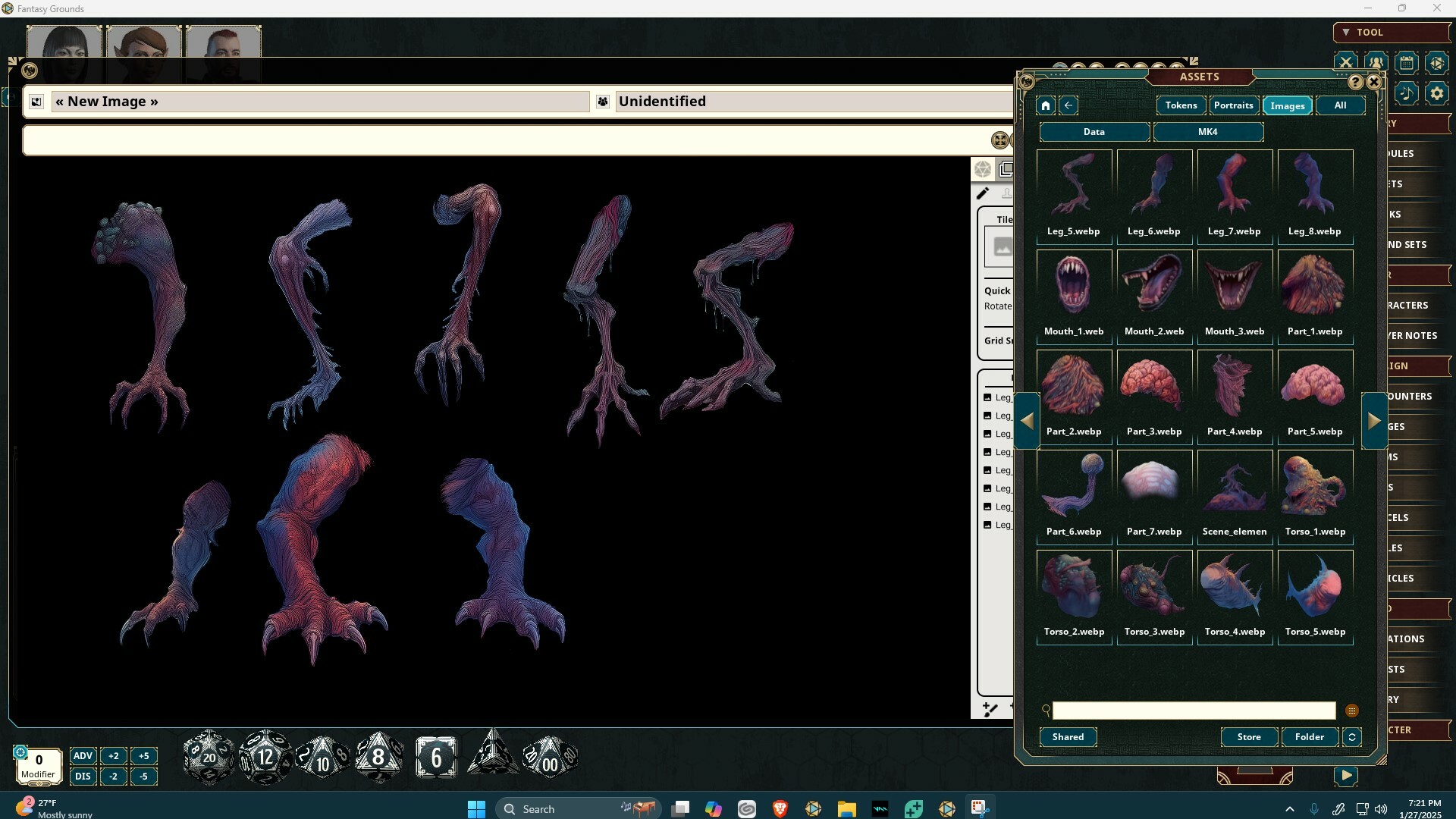 Fantasy Grounds - FG Monster Kit Aberations Art Packのスクリーンショット 1