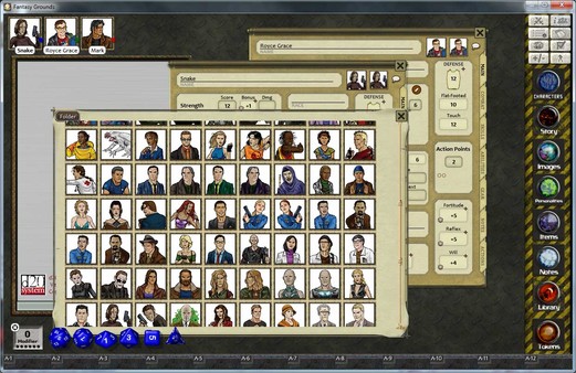 Fantasy Grounds - Fiery Dragon Modern & Sci-Fi Token and Portrait Pack
