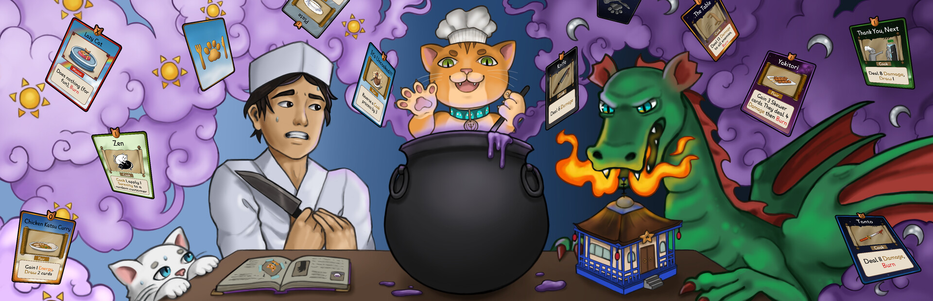 A Recipe for Survival - Cat Cooking Roguelike Deckbuilder