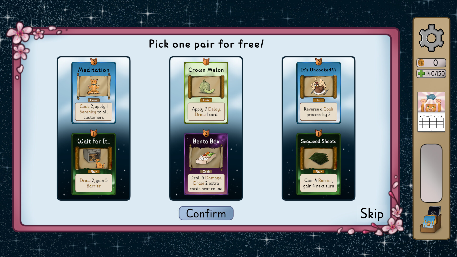 A Recipe for Survival - Cat Cooking Roguelike Deckbuilder screenshot #7