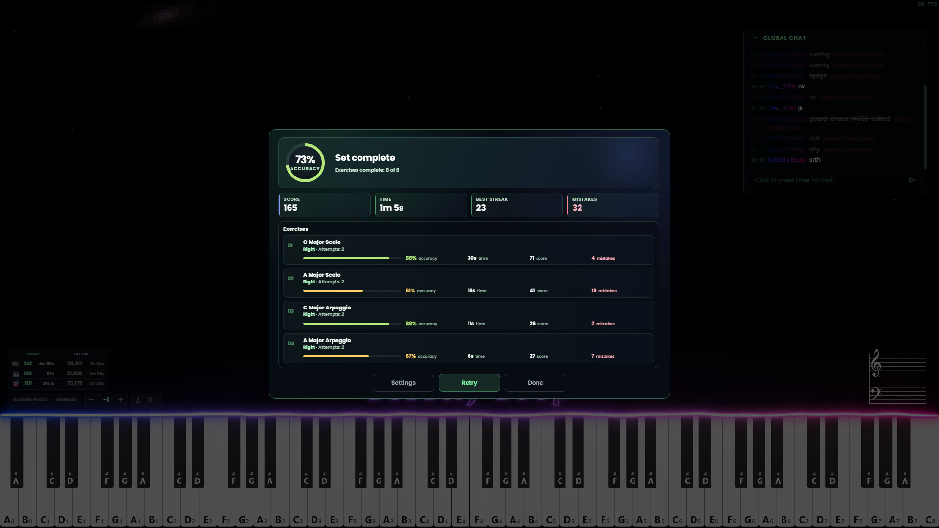 Piano Glow