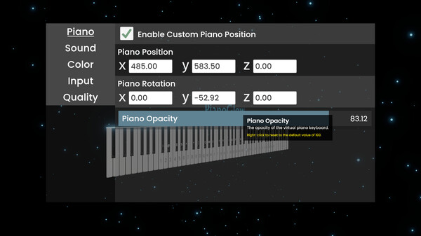 Скриншот из PianoGlow